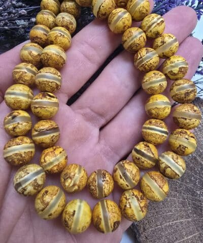 10 MM Doğal Tibet Akik Taşı - 504