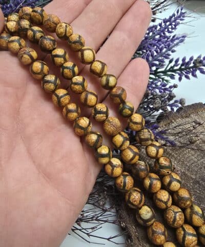 8 MM Doğal Tibet Akik Taşı - 505