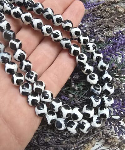 8 MM Renkli Doğal Tibet Akik Taşları - 505