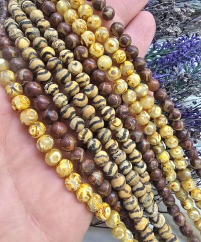 6 MM Doğal Tibet Akik Taşı