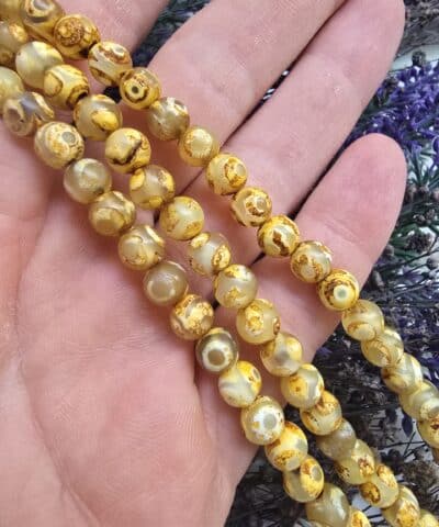 6 MM Doğal Tibet Akik Taşı - 501