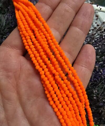 3 MM Fosforlu Renkler Oval Çin Kristal Dizileri NO:3 - 506