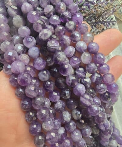 Alternative view of 8 MM Faset Kesim Dumanlı Ametist Taşı