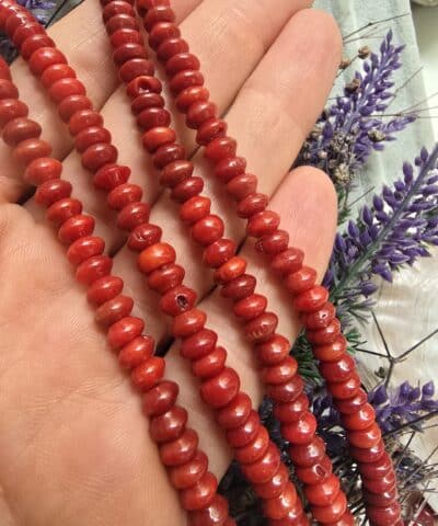 8 MM Rondela Mercan Doğal Taşı