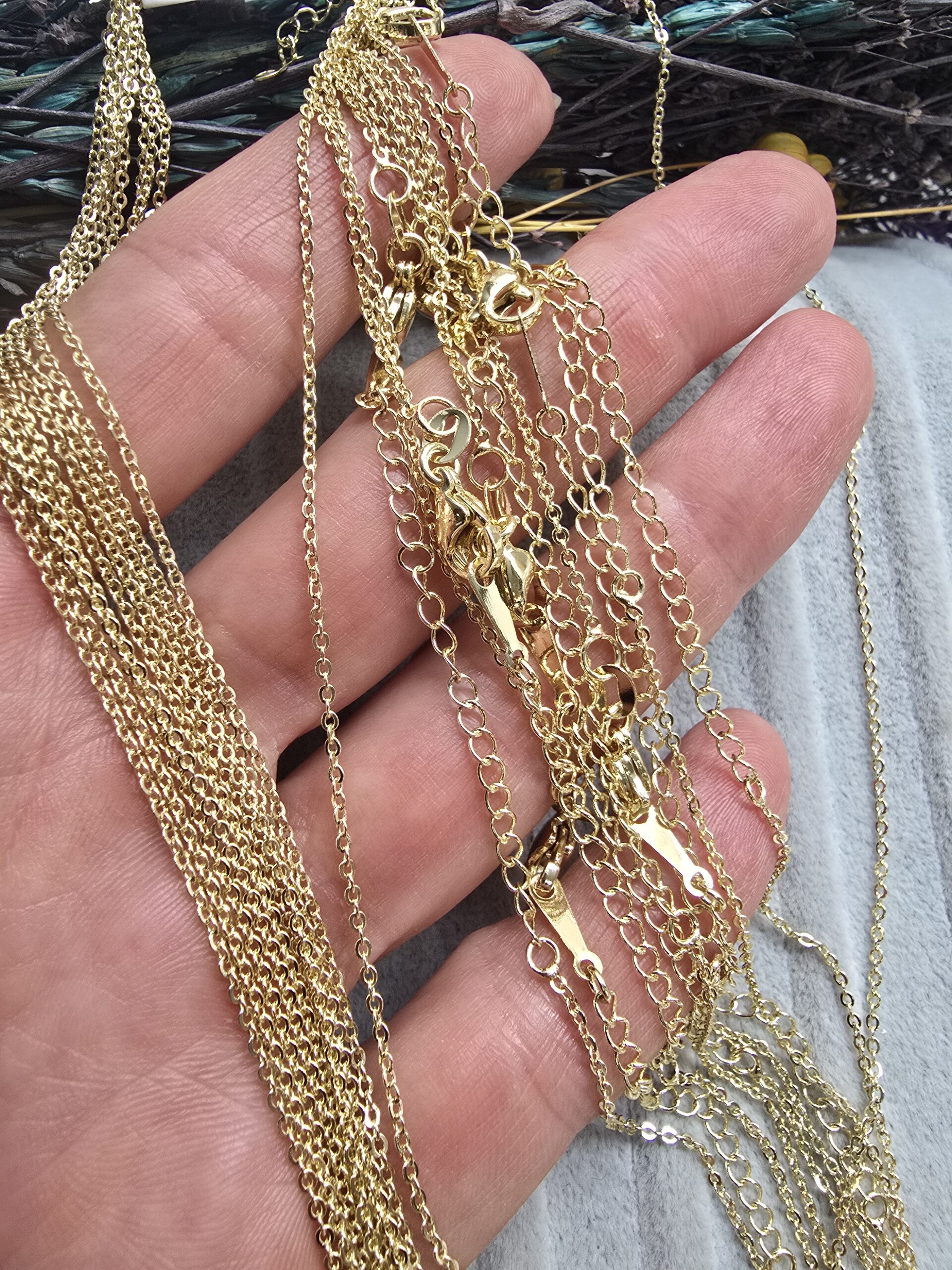 14 Ayar Altın Kaplama Kuyumcu Zinciri Premium Kalite