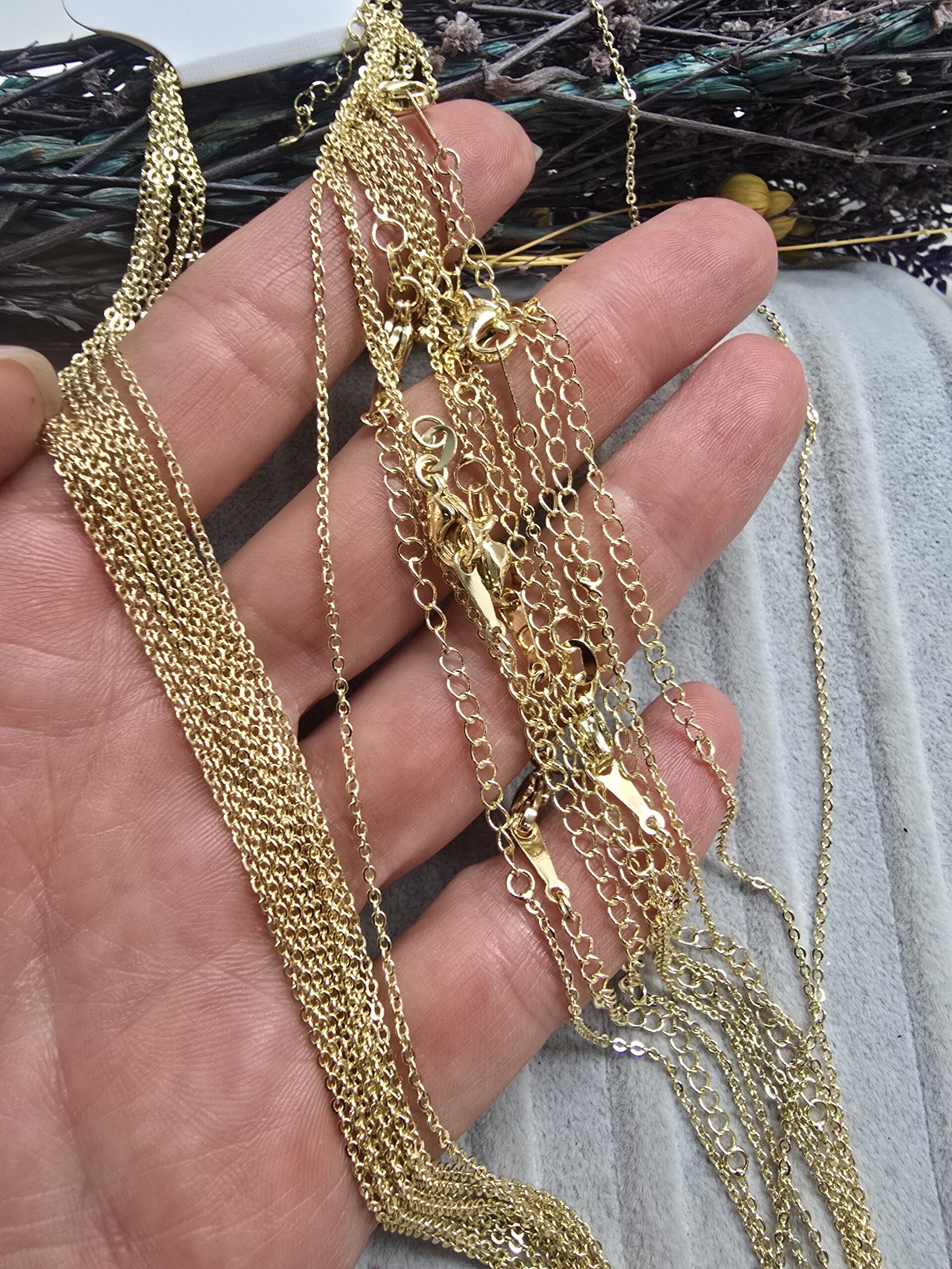 14 Ayar Altın Kaplama Kuyumcu Zinciri Premium Kalite