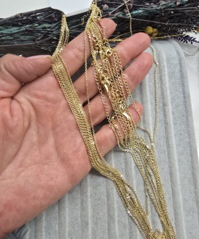 14 Ayar Altın Kaplama Kuyumcu Zinciri Premium Kalite