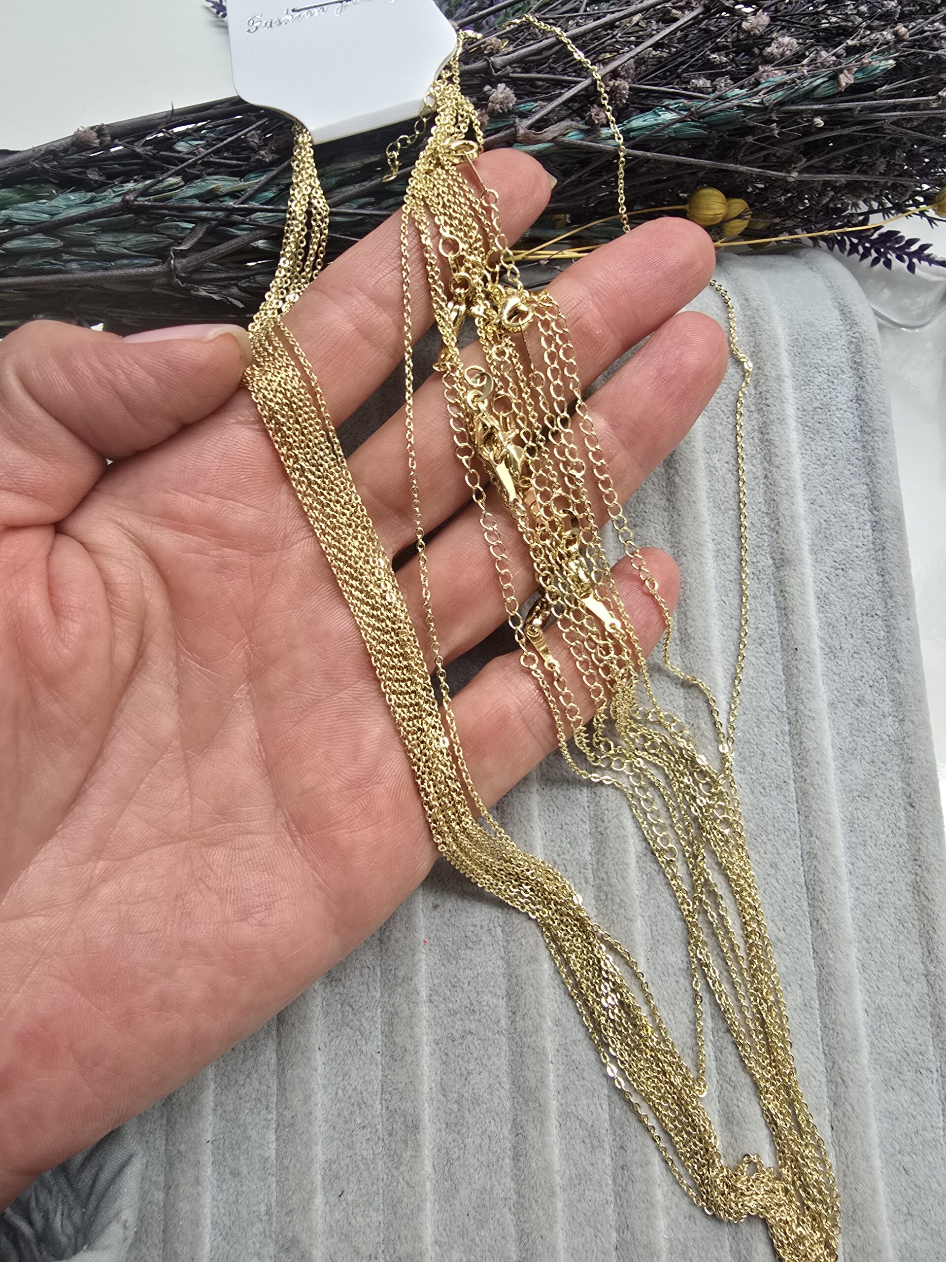 14 Ayar Altın Kaplama Kuyumcu Zinciri Premium Kalite