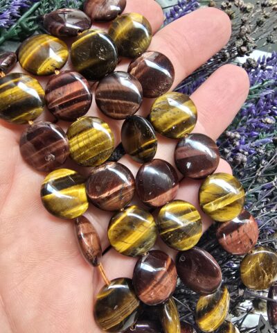 14 MM Mix Tablet Kaplan Gözü Doğal Taş