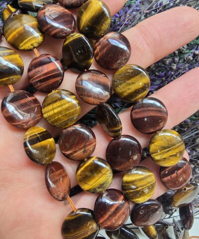 14 MM Mix Tablet Kaplan Gözü Doğal Taş