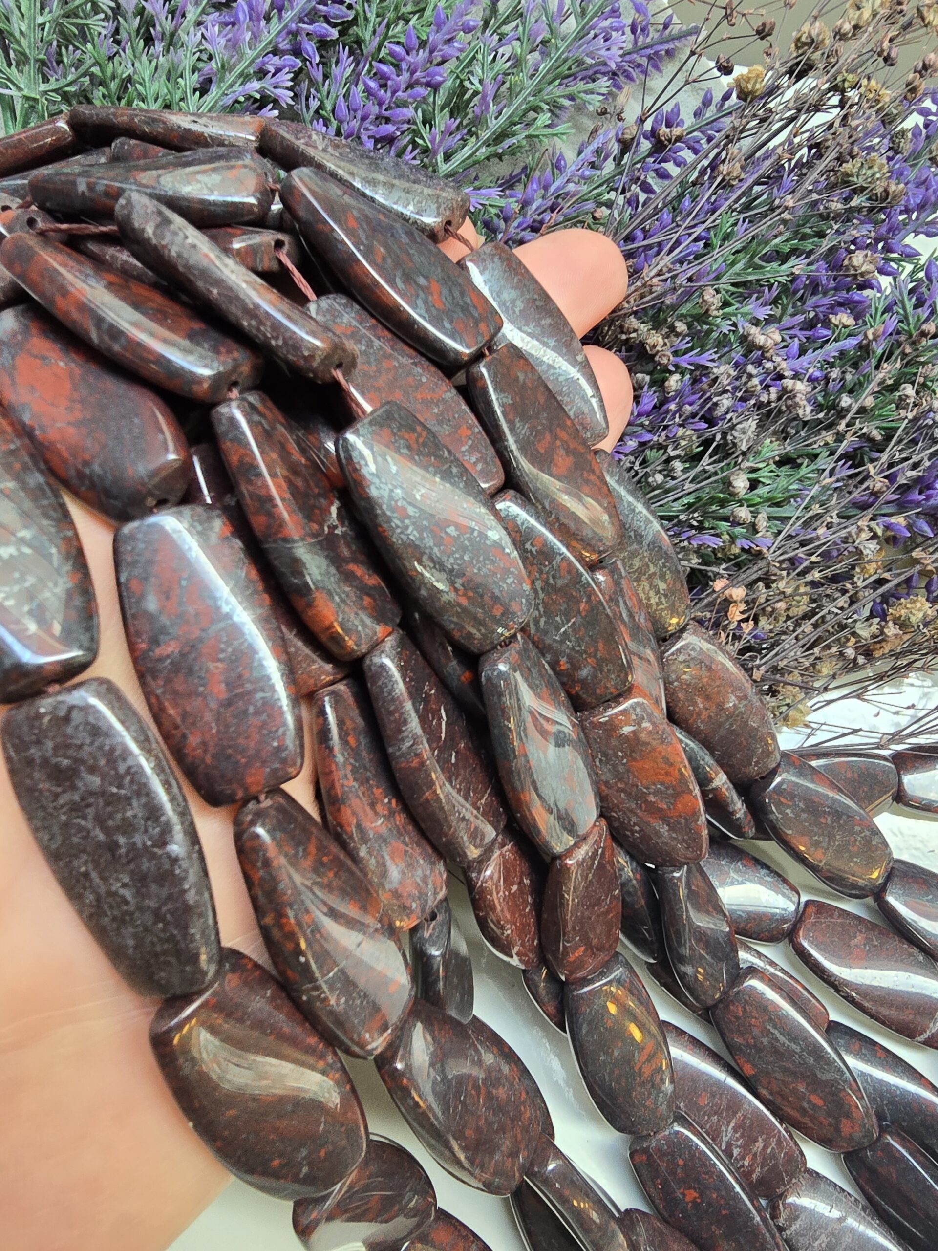 15X30 MM Eğimli Tablet Jasper Taşı