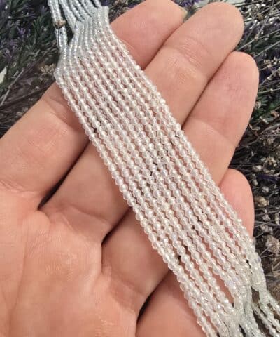 2 Mm Seffaf Renkler Oval Cin Kristal Dizileri No1 504