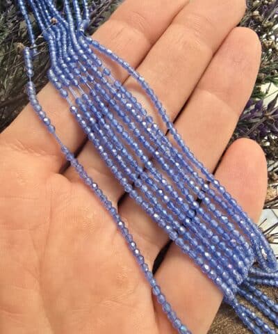 2 Mm Seffaf Renkler Oval Cin Kristal Dizileri No1 508