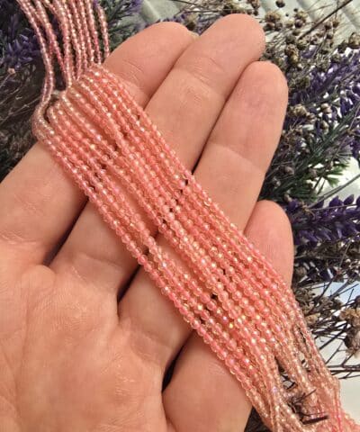 2 Mm Seffaf Renkler Oval Cin Kristal Dizileri No1 510