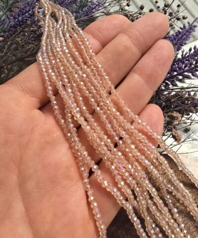 25 Mm Seffaf Renkler Oval Cin Kristal Dizileri No2 508