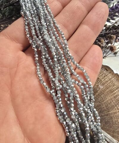 25 Mm Seffaf Renkler Oval Cin Kristal Dizileri No2 509
