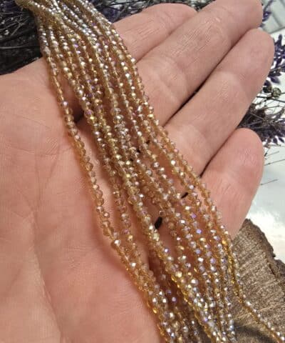 25 Mm Seffaf Renkler Oval Cin Kristal Dizileri No2 510