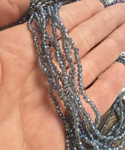 25 Mm Seffaf Renkler Oval Cin Kristal Dizileri No2 511
