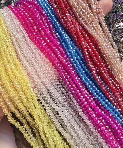 3 Mm Seffaf Cin Kristal Cam Boncuk Cesitleri No3