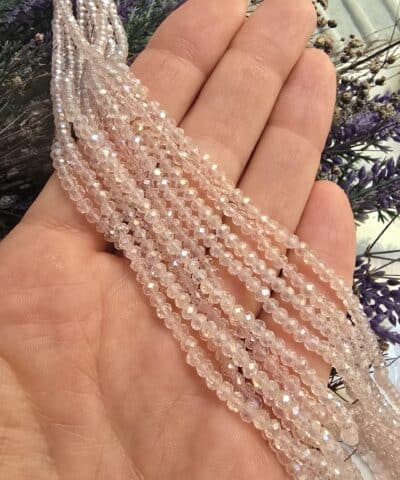 3 Mm Seffaf Renkler Oval Cin Kristal Dizileri No3 505