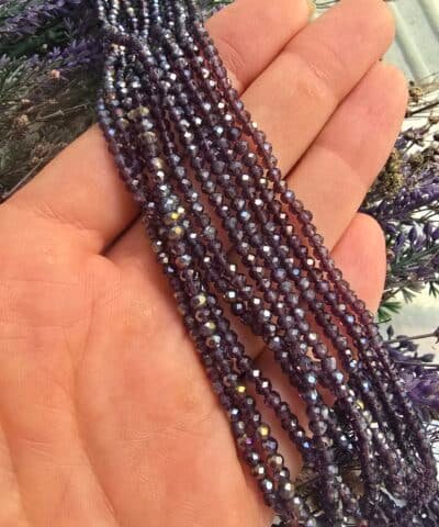3 Mm Seffaf Renkler Oval Cin Kristal Dizileri No3 507
