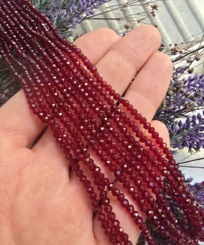 3 Mm Seffaf Renkler Oval Cin Kristal Dizileri No3 510