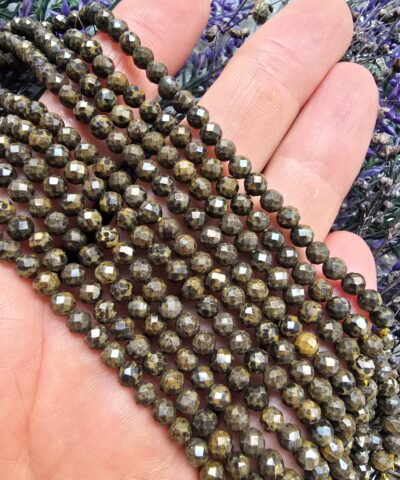 4 MM Fasetli Küre Bronzit Taşı