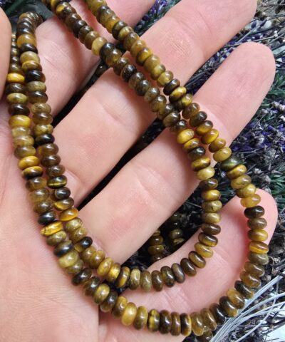 4X2 MM Rondela Kaplan Gözü Doğal Taş