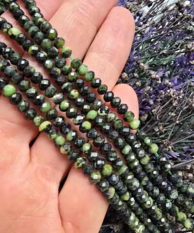 4x3 MM Fasetli Rondela Yeşim Taşı