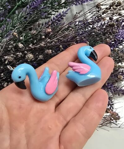 Kuğu Şekilli Aksesuar ve Anahtarlık Ucu