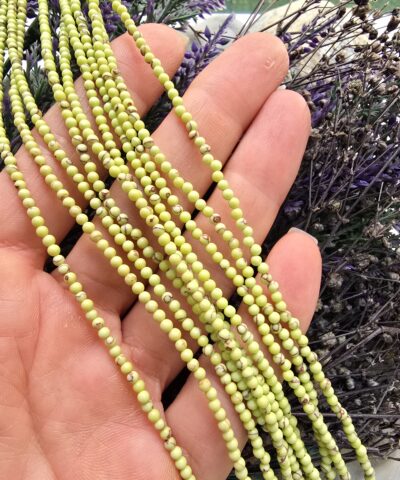 2 MM Yeşim Renkli Kuvars Ceyt Taş