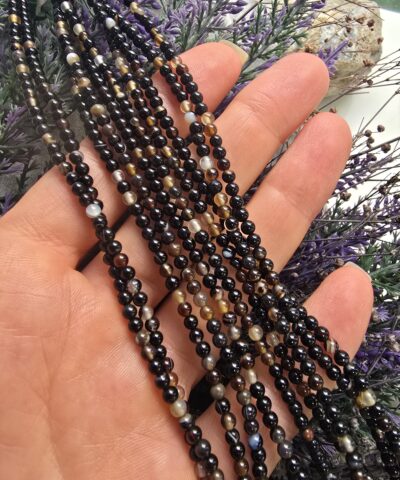 3 MM Kahve Akik Renkli Kuvars Ceyt Taş