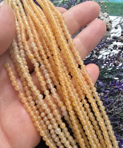 3 MM Turuncu Akik Renkli Kuvars Ceyt Taş