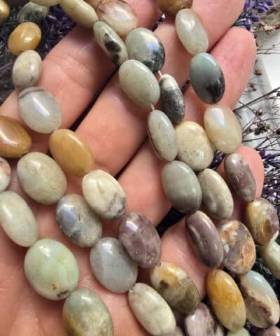 10x14  MM Oval Kesimli Amazonit Taşı