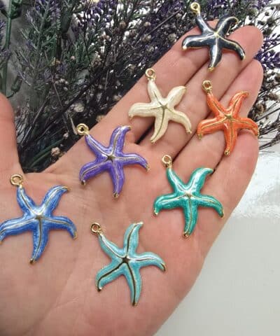 Sedef Mineli Deniz Yıldızı Kolye Ucu