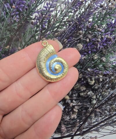 Sedef Mineli Deniz Salyangozu Kolye Ucu - 505