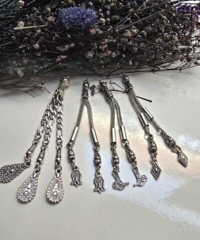 İkili Püsküllü Metal Tesbih İmamesi