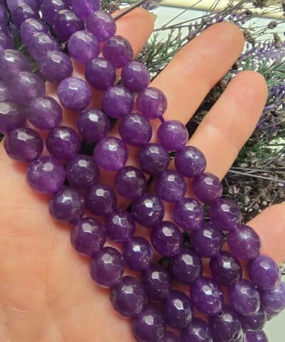 10 MM Faset Ametist Ceyt Kuvars Taşı