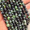 8 MM Faset Kesim Fosforlu Yeşil Akik Taşı - Görsel 2