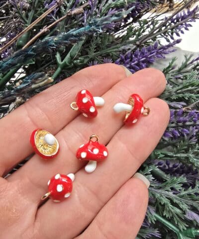 Mantar Mineli 3 Boyutlu Charm - 502