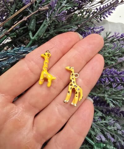 Zürafa Mineli 3 Boyutlu Charm