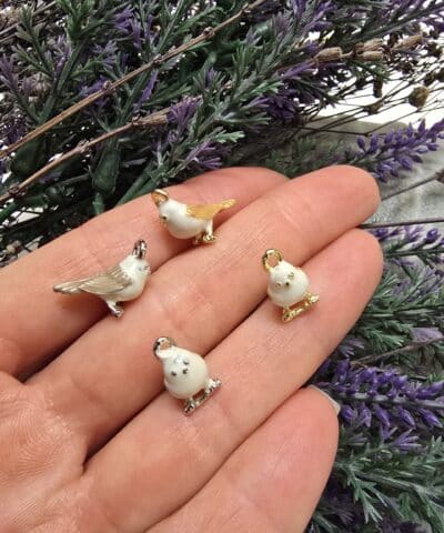 Güvercin Mineli 3 Boyutlu Charm