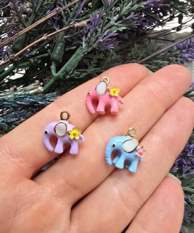 Fil Mineli 3 Boyutlu Charm