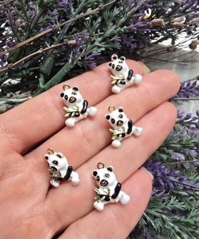 Panda Mineli 3 Boyutlu Charm