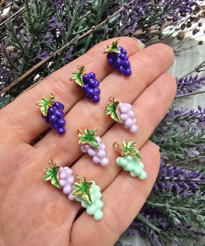 Üzüm Mineli 3 Boyutlu Charm