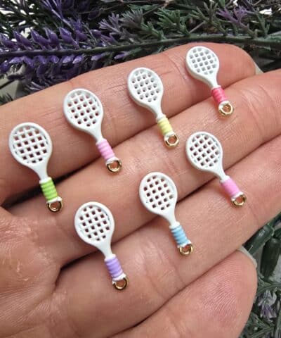 Tenis Roketi Mineli 3 Boyutlu Charm