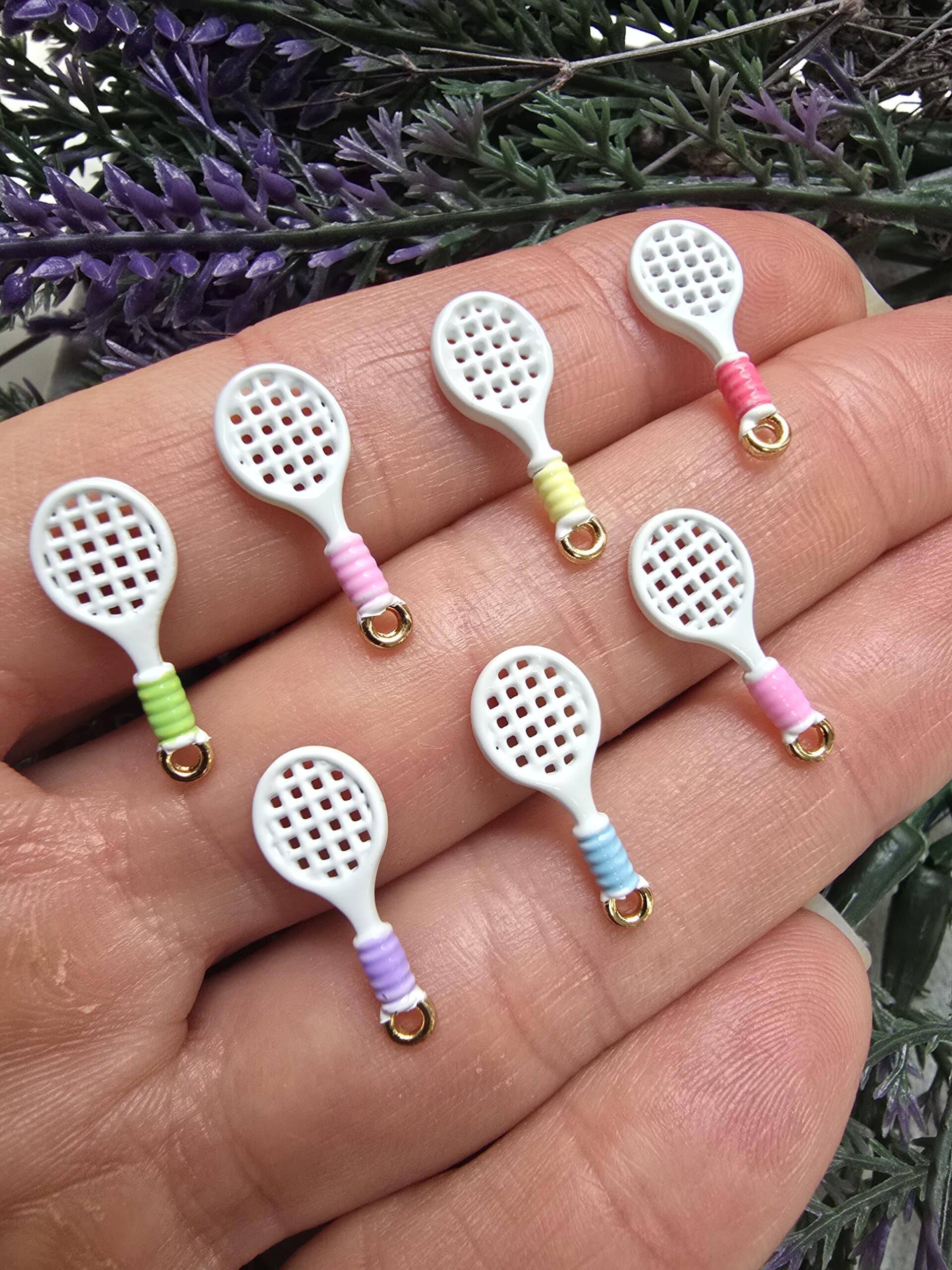 Tenis Roketi Mineli 3 Boyutlu Charm