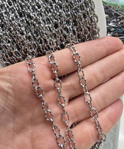 5x7  çelik MM Burmalı Ataç Takı Zinciri