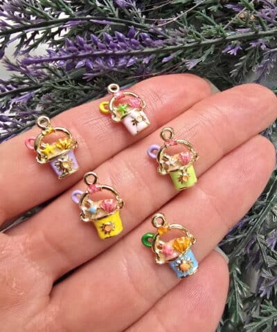 Plaj Kum Kovası Mineli 3 Boyutlu Charm