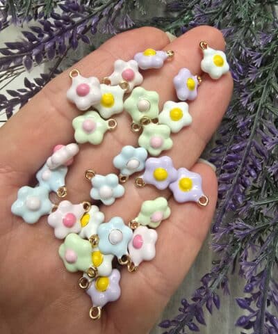 Papatya Mineli 3 Boyutlu Charm